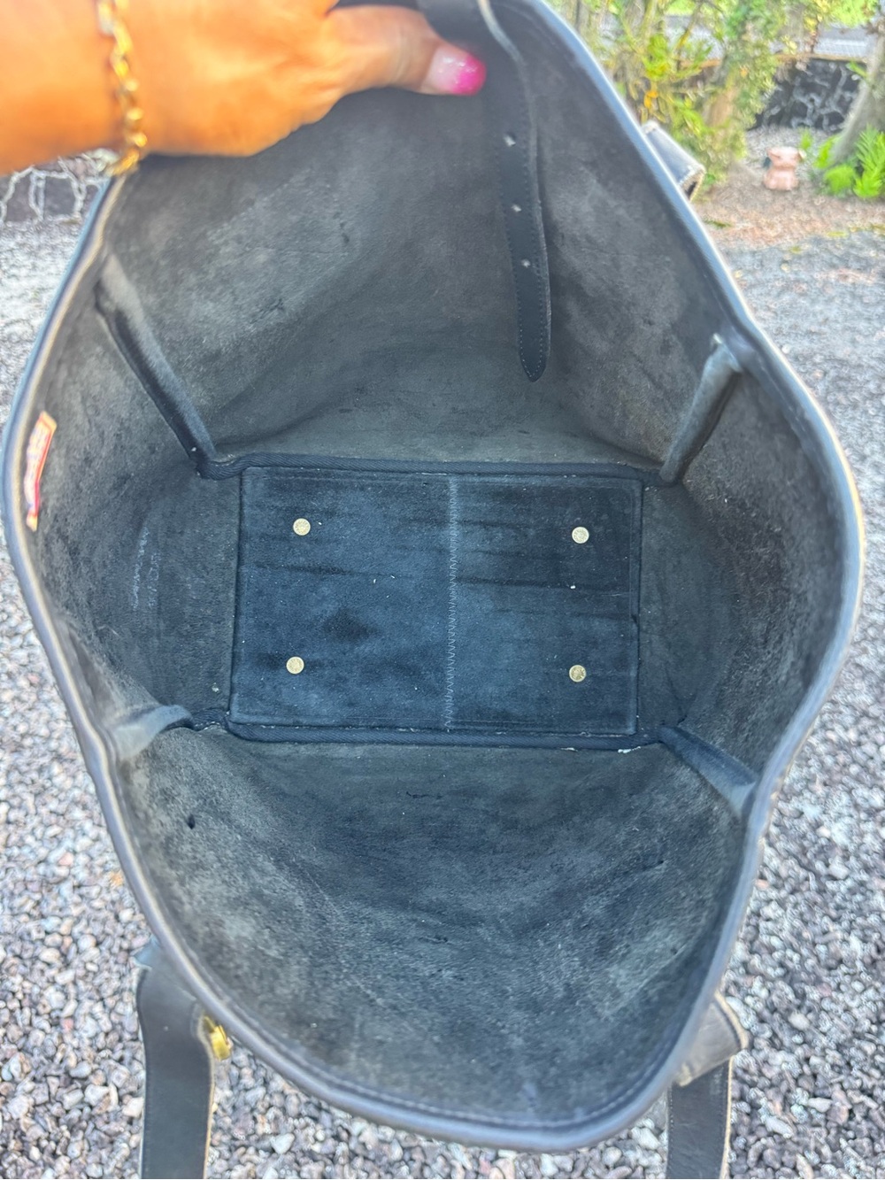 Vintage Dooney & Bourke Black All Weather Leather Tote Made in USA - Picture 11 of 15